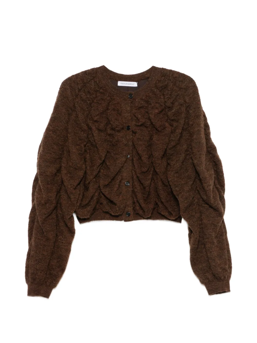 Viktor & Rolf cardigan Pumpkin froncé - Marron Viktor & Rolf cardigan Pumpkin froncé - Marron