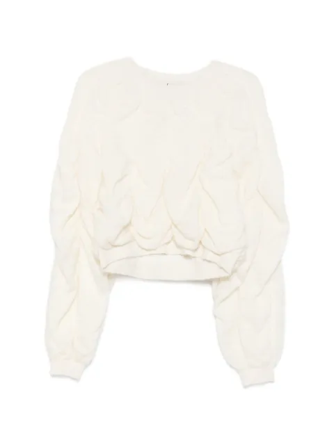 Viktor & Rolf Pumpkin ruched-detail sweater