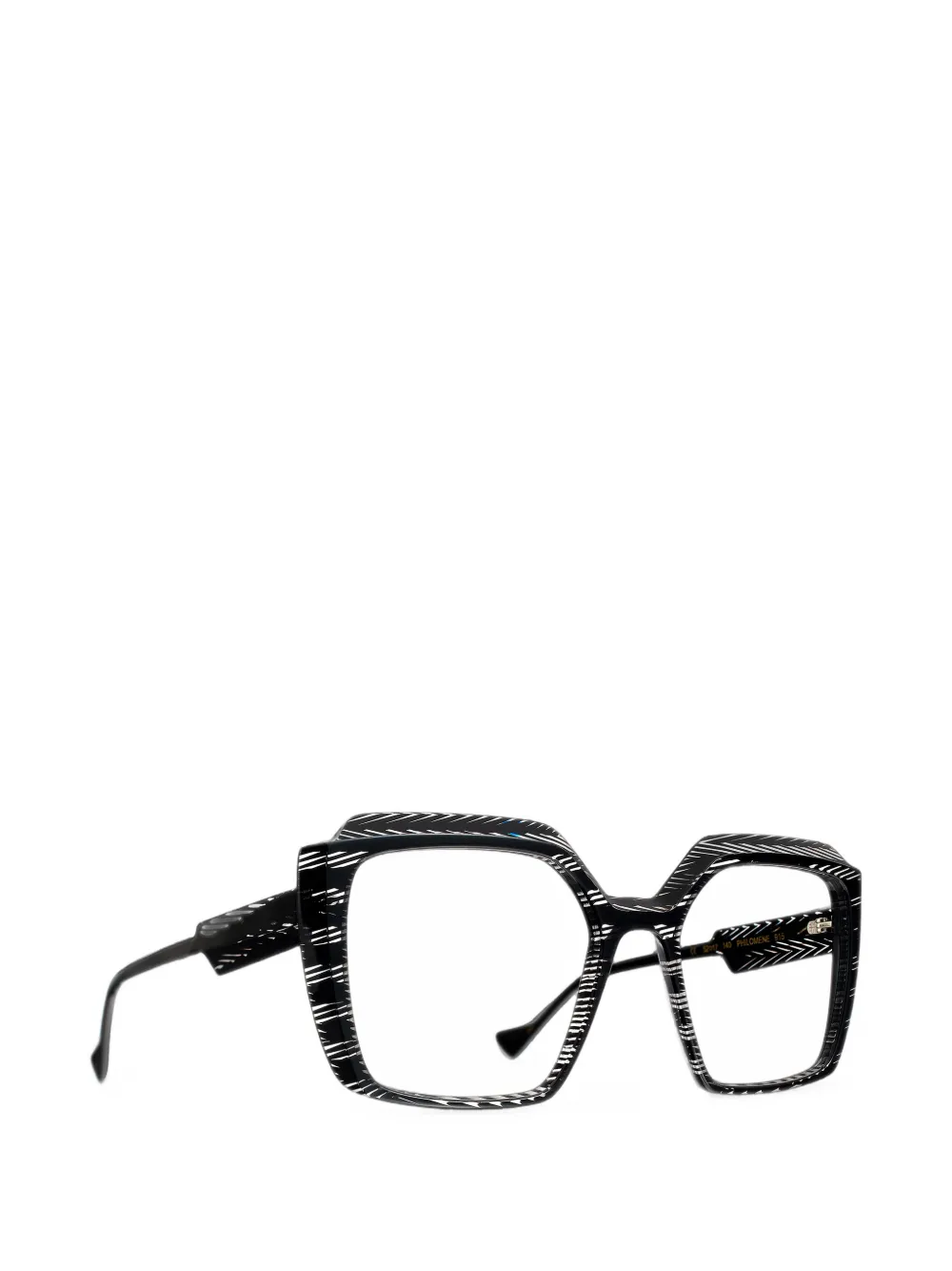 Caroline Abram Philomene geometric-frame glasses - Nero