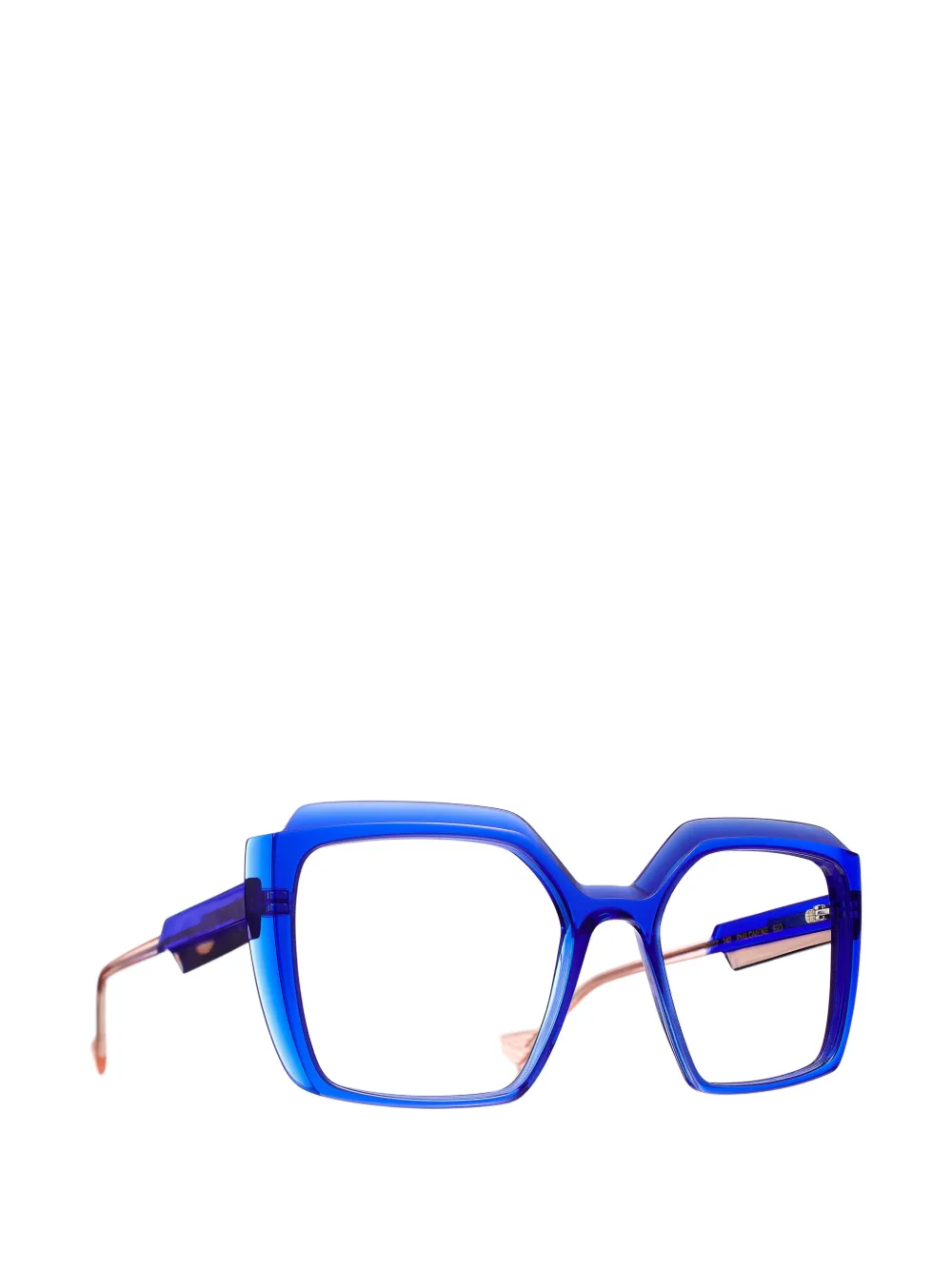Caroline Abram Philomene geometric-frame glasses - Blu