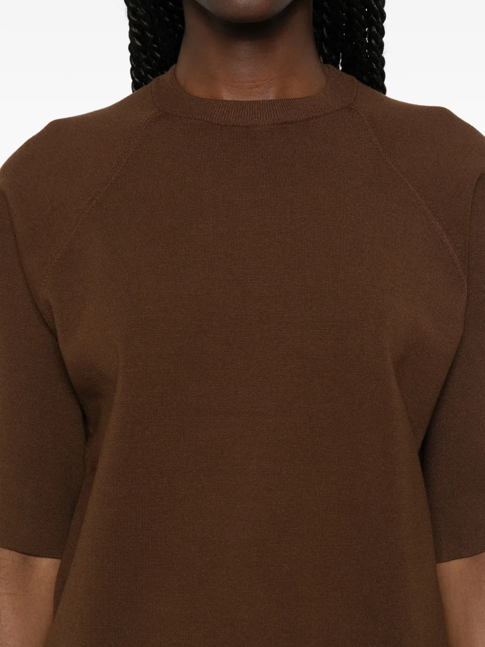 Max Mara Velo gebreide trui met raglan mouwen Bruin