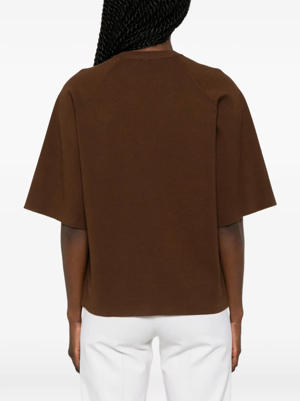 Max Mara Velo gebreide trui met raglan mouwen Bruin