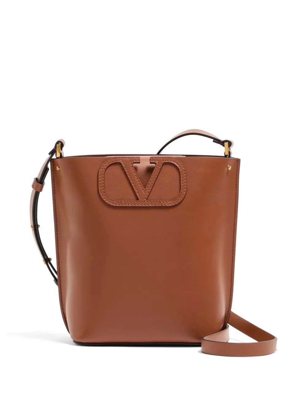 Valentino Garavani Borsa a secchiello Fill Me in pelle di vitello - Marrone