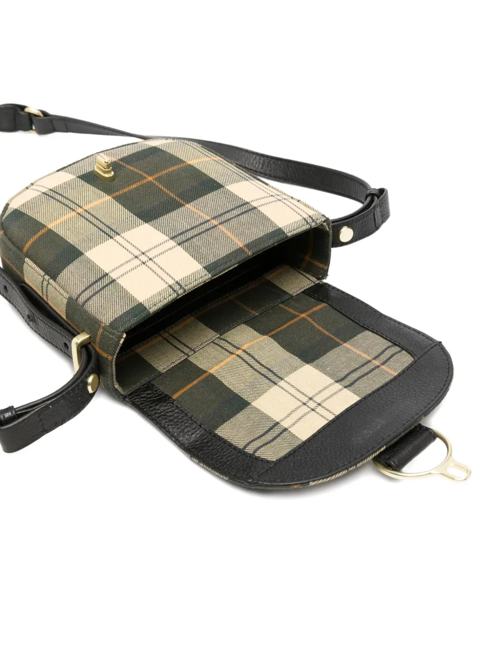 Barbour Kleine crossbodytas met tartan ruit Beige