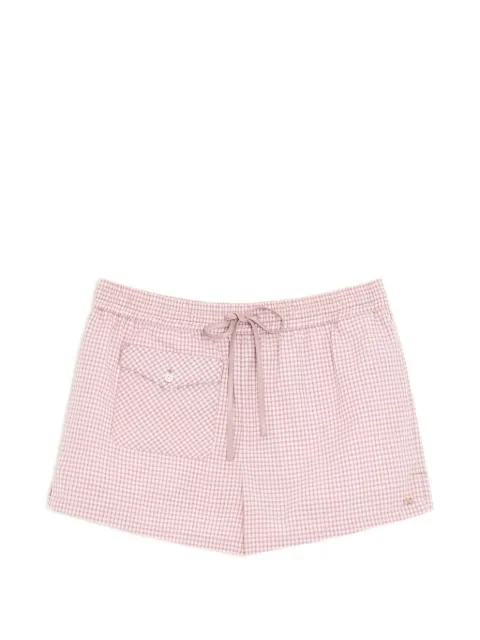 Valentino Garavani check pattern shorts