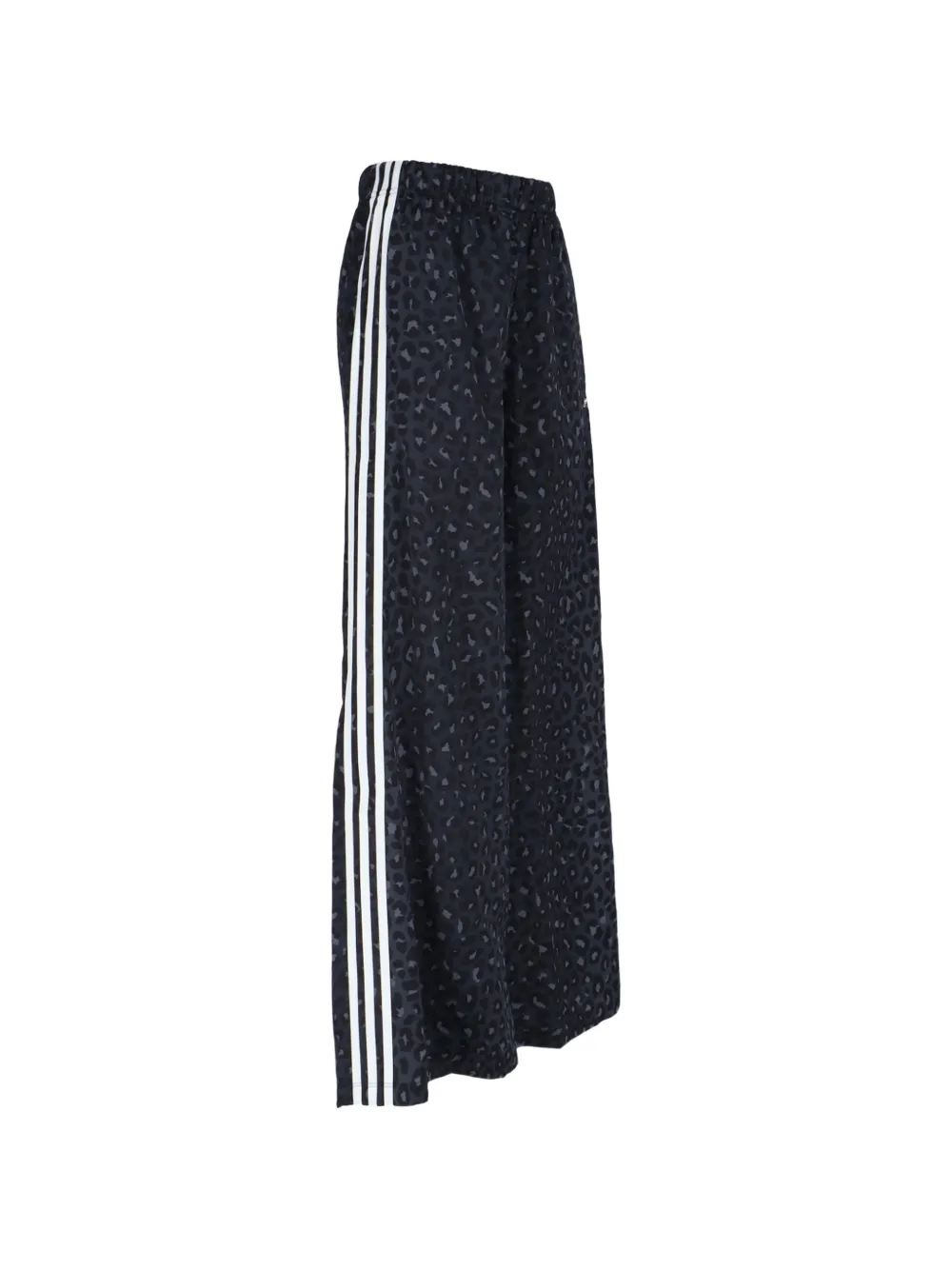 adidas Originals wide-leg leopard-print track pants - Grigio