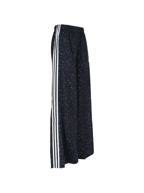 adidas Originals wide-leg leopard-print track pants