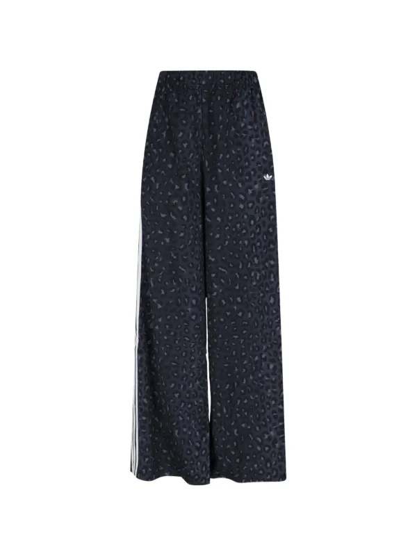 Adidas Originals レオパード ワイドトラックパンツ | グレー