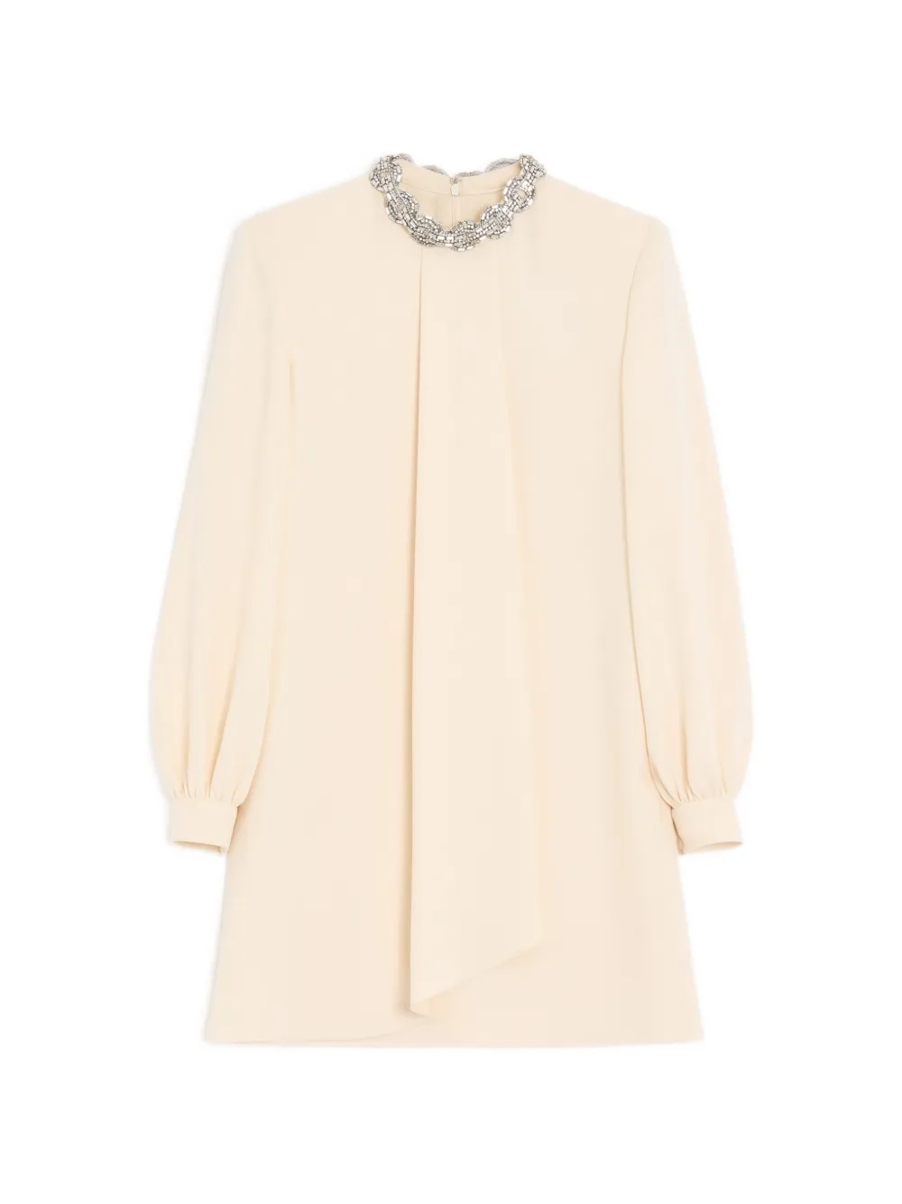 Valentino Garavani cady couture embroidered dress - Nude