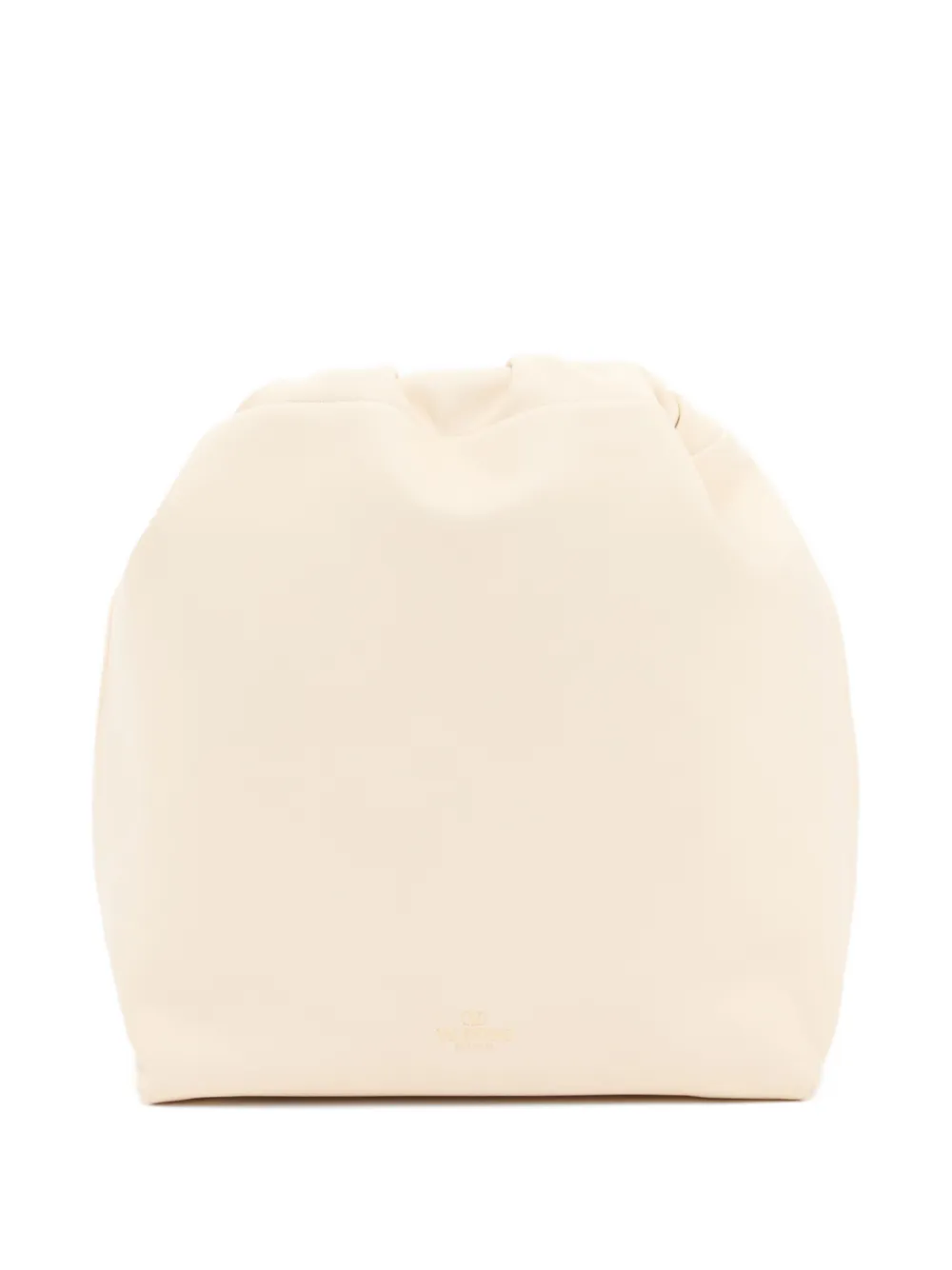 Valentino Garavani VLogo Pouf pouch bag in nappa leather Wit