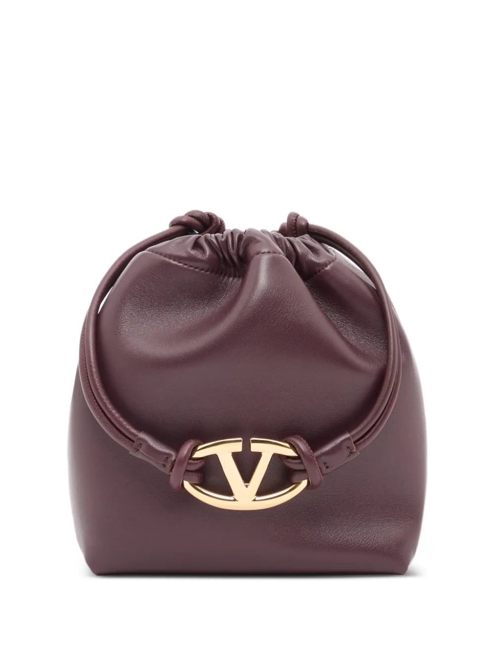 Valentino Garavani VLogo Pouf pouch bag in nappa leather - Rosso