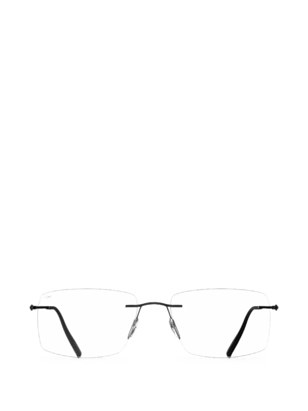 Silhouette The Refined rectangle-frame glasses - Nero