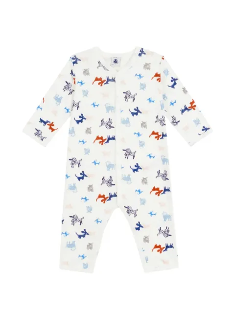 Petit Bateau animal-print romper