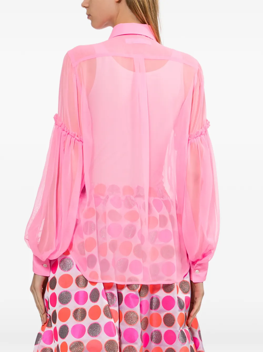 Comme Des Garçons Comme Des Garçons Shirt met ruches Roze