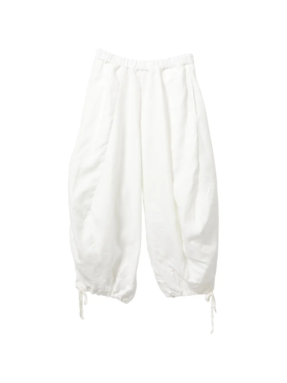 Comme Des Garçons drawstring-cuff balloon trousers - Weiß