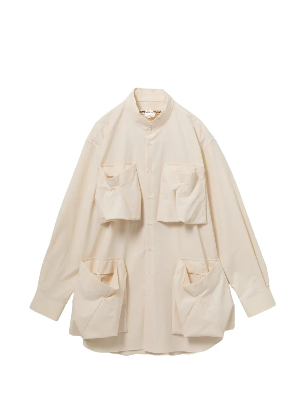 Comme Des Garçons Minikleid mit 3D-Tasche - Nude