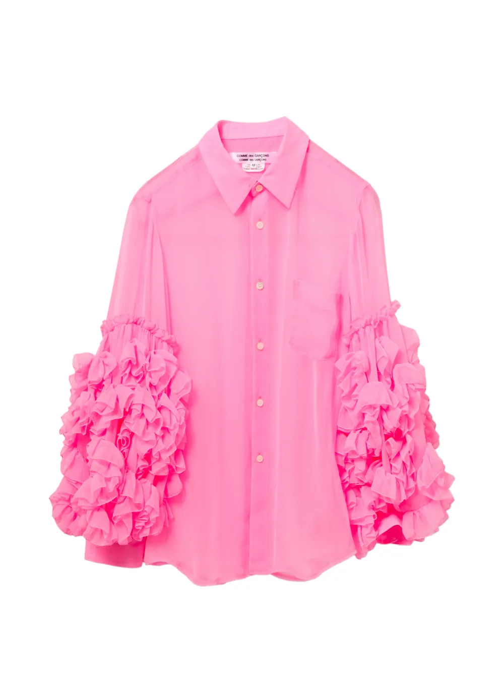 Comme Des Garçons Comme Des Garçons ruffled shirt - Rosa