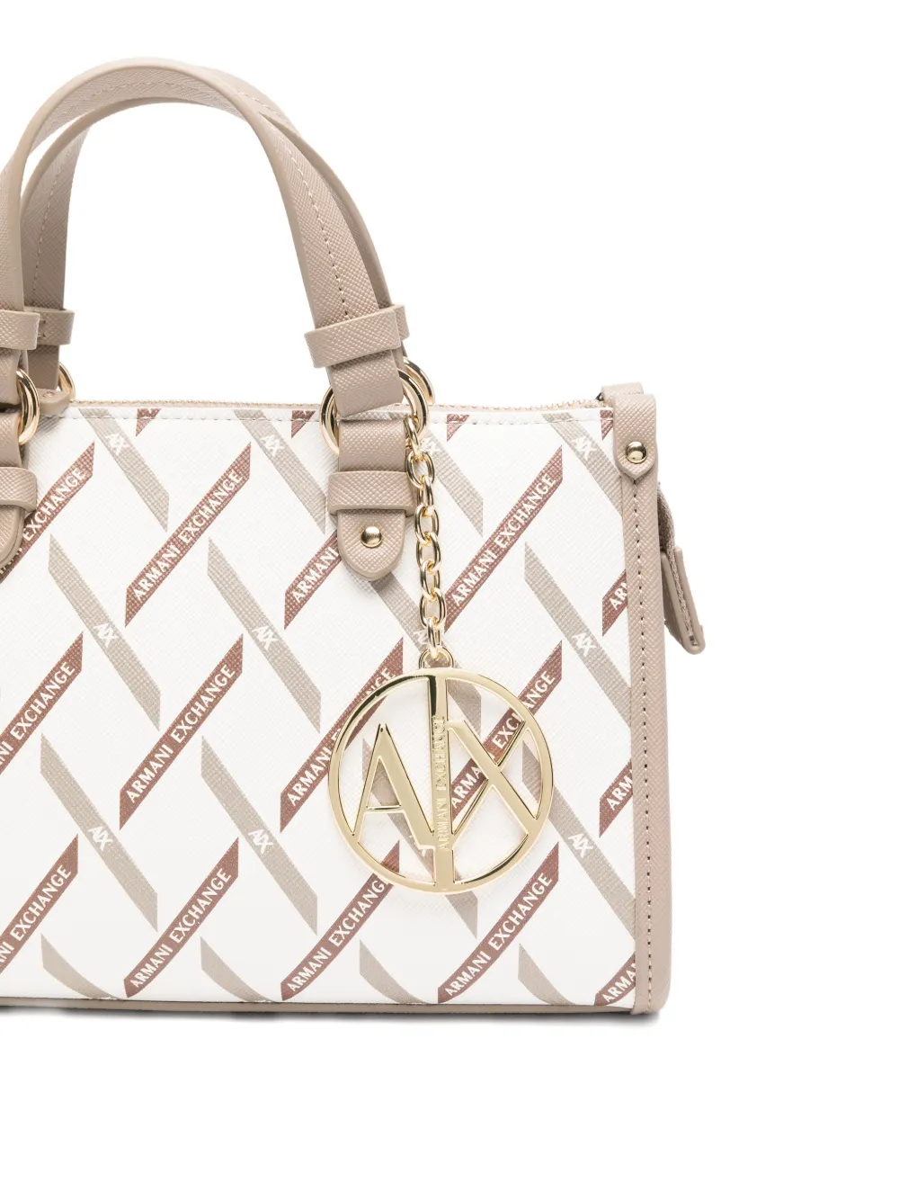 Armani Exchange Shopper met logoprint Wit