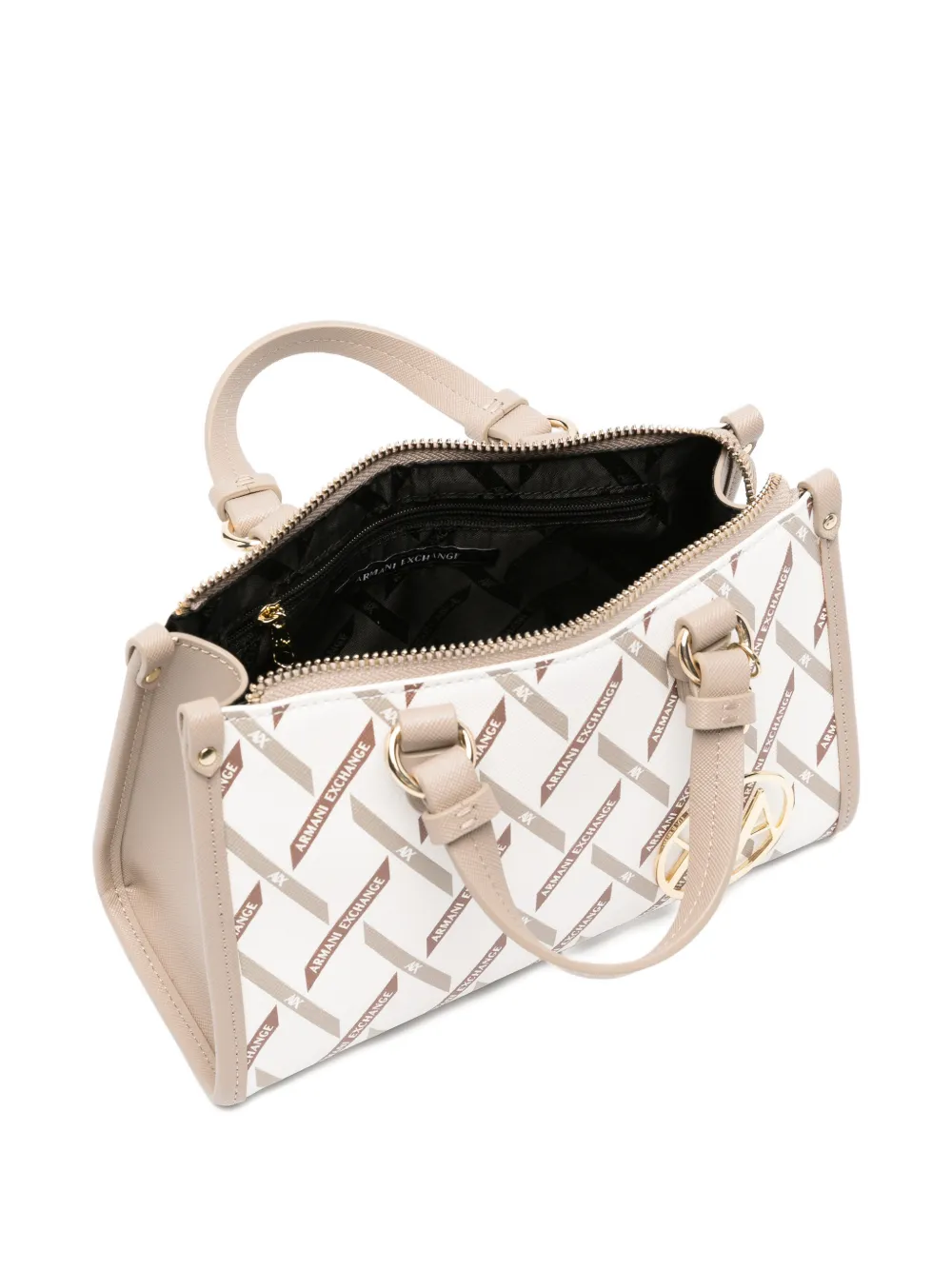 Armani Exchange Shopper met logoprint Wit
