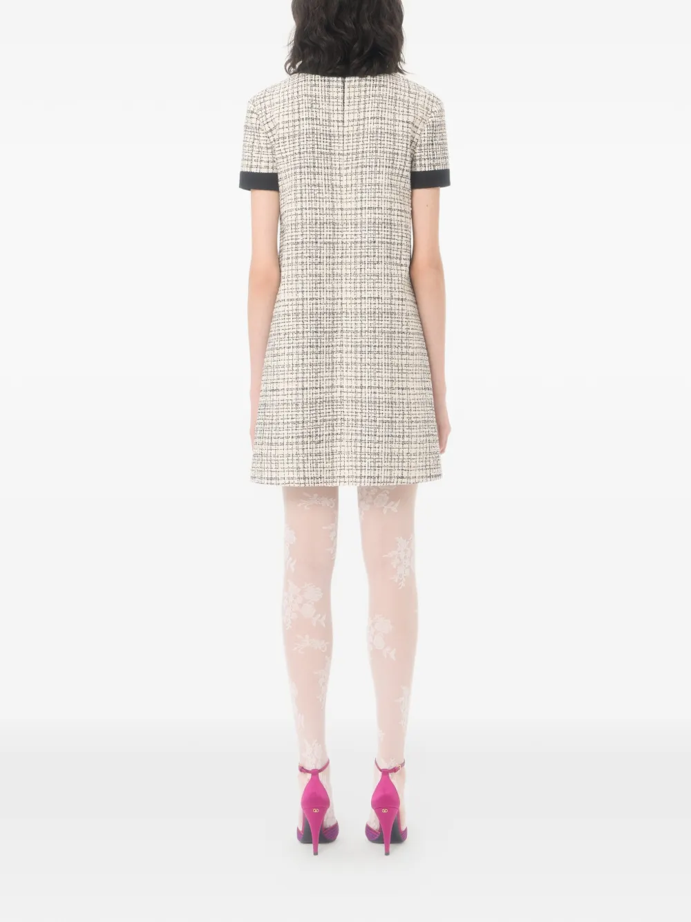 Valentino Garavani Tweed mini-jurk Beige