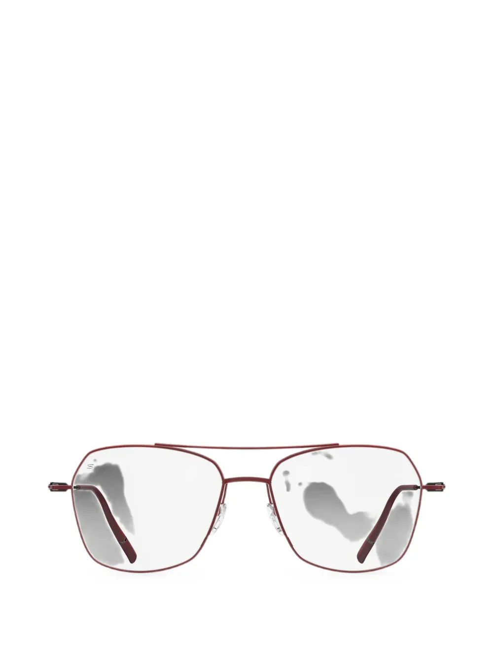 Silhouette Pure Visionary pilot-frame glasses - Rosso