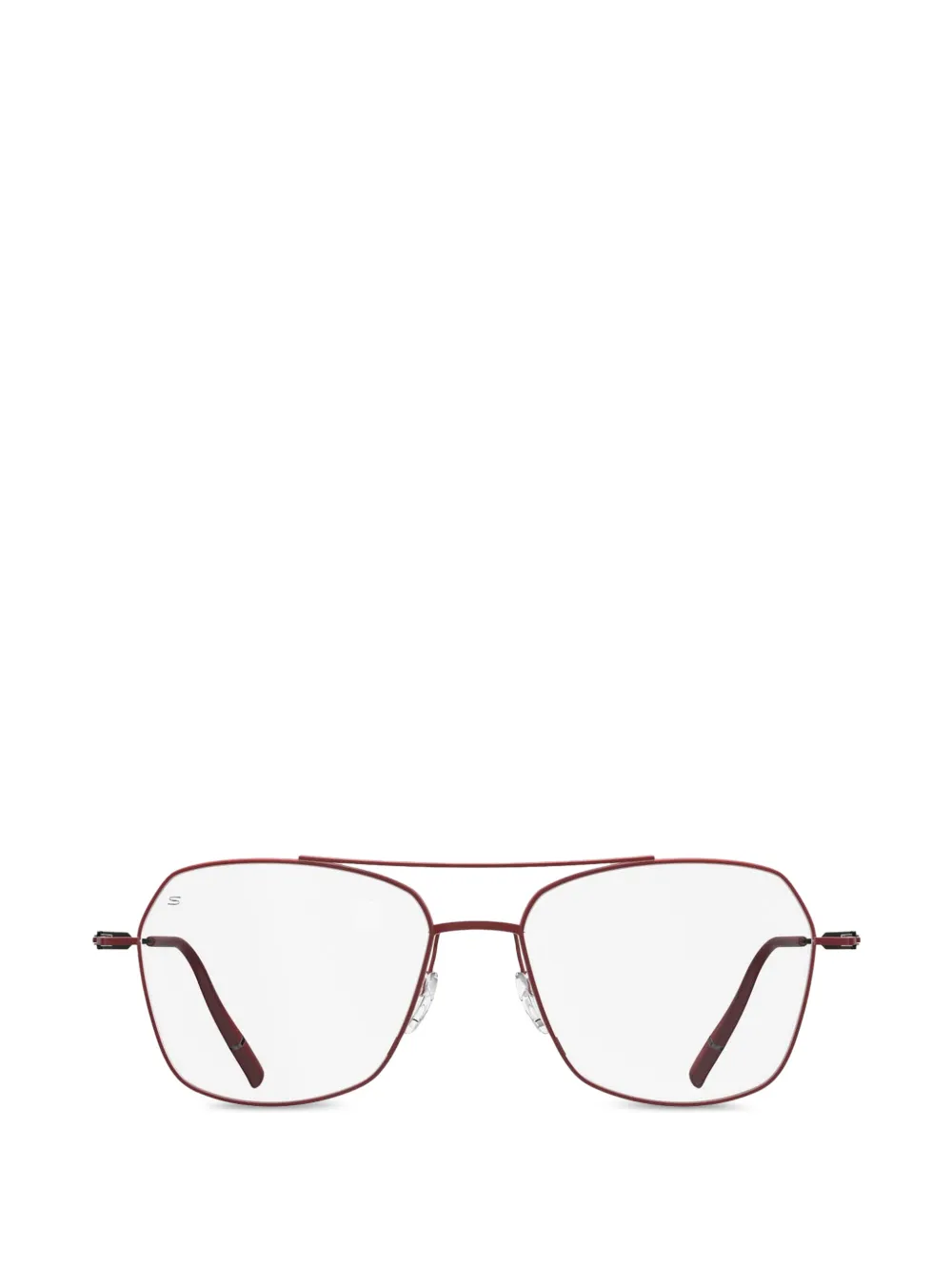 Silhouette Pure Visionary pilot-frame glasses - Rosso