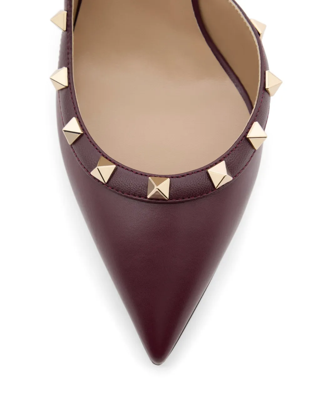 Valentino Garavani Rockstud kalfsleren slingback pumps 85 mm Paars