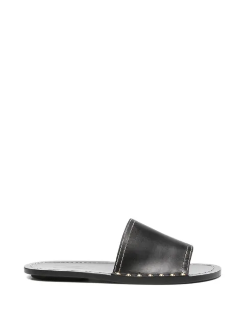 TOTEME studded contrast-stitch sandals