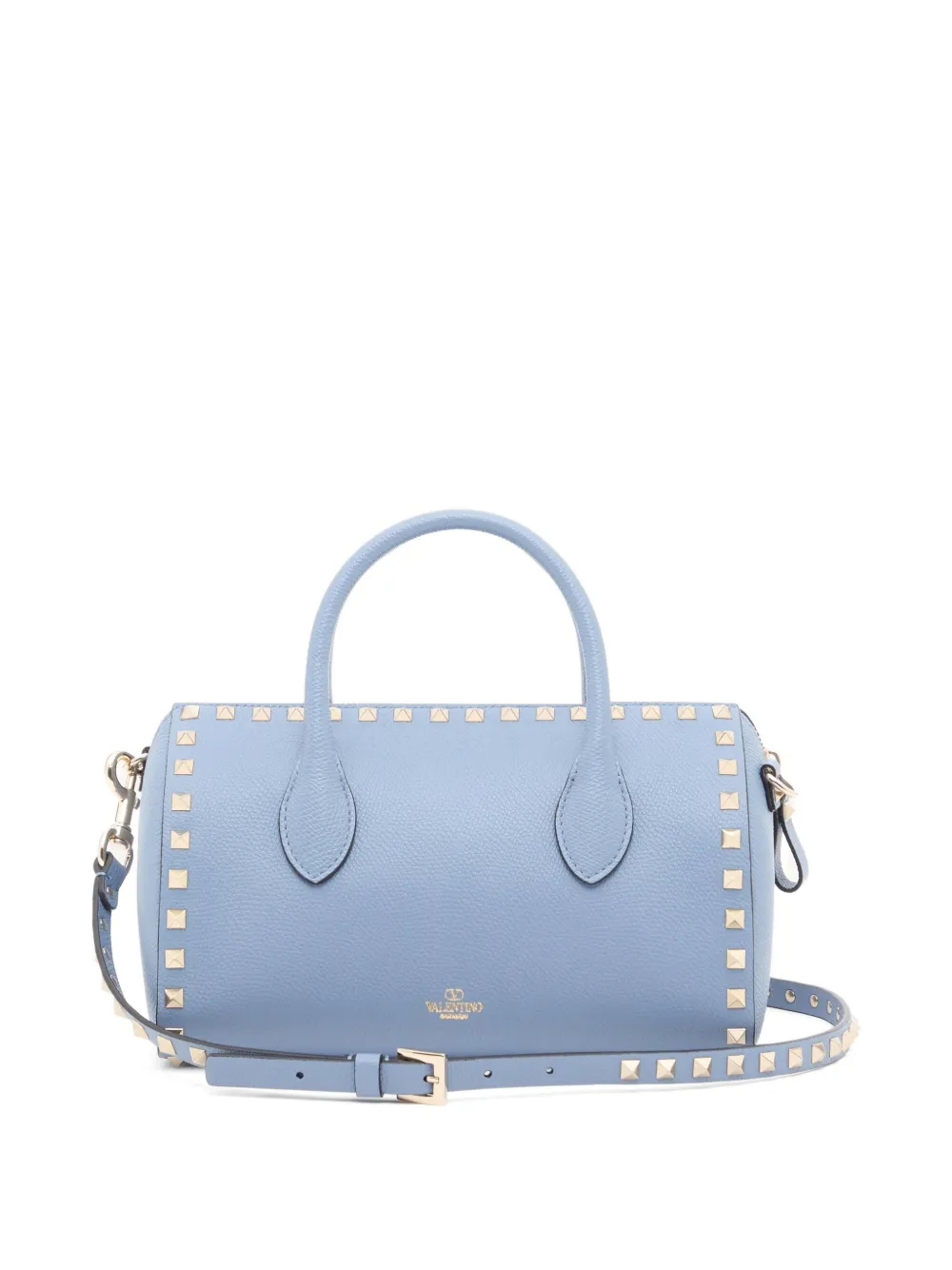 Valentino Garavani Rockstud handtas van korrelig kalfsleer Blauw