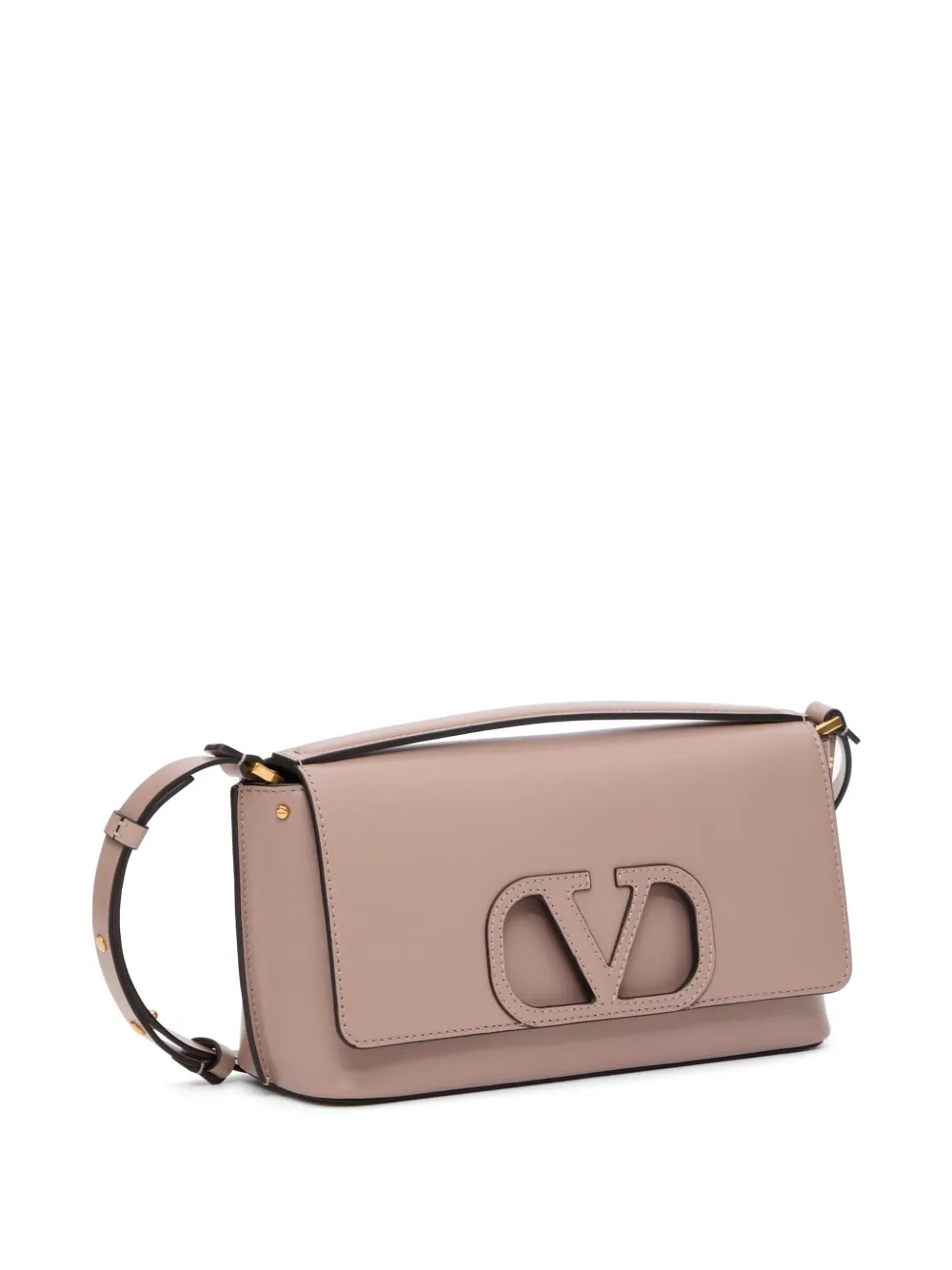 Valentino Garavani Fill Me In schoudertas in kalfsleer Beige