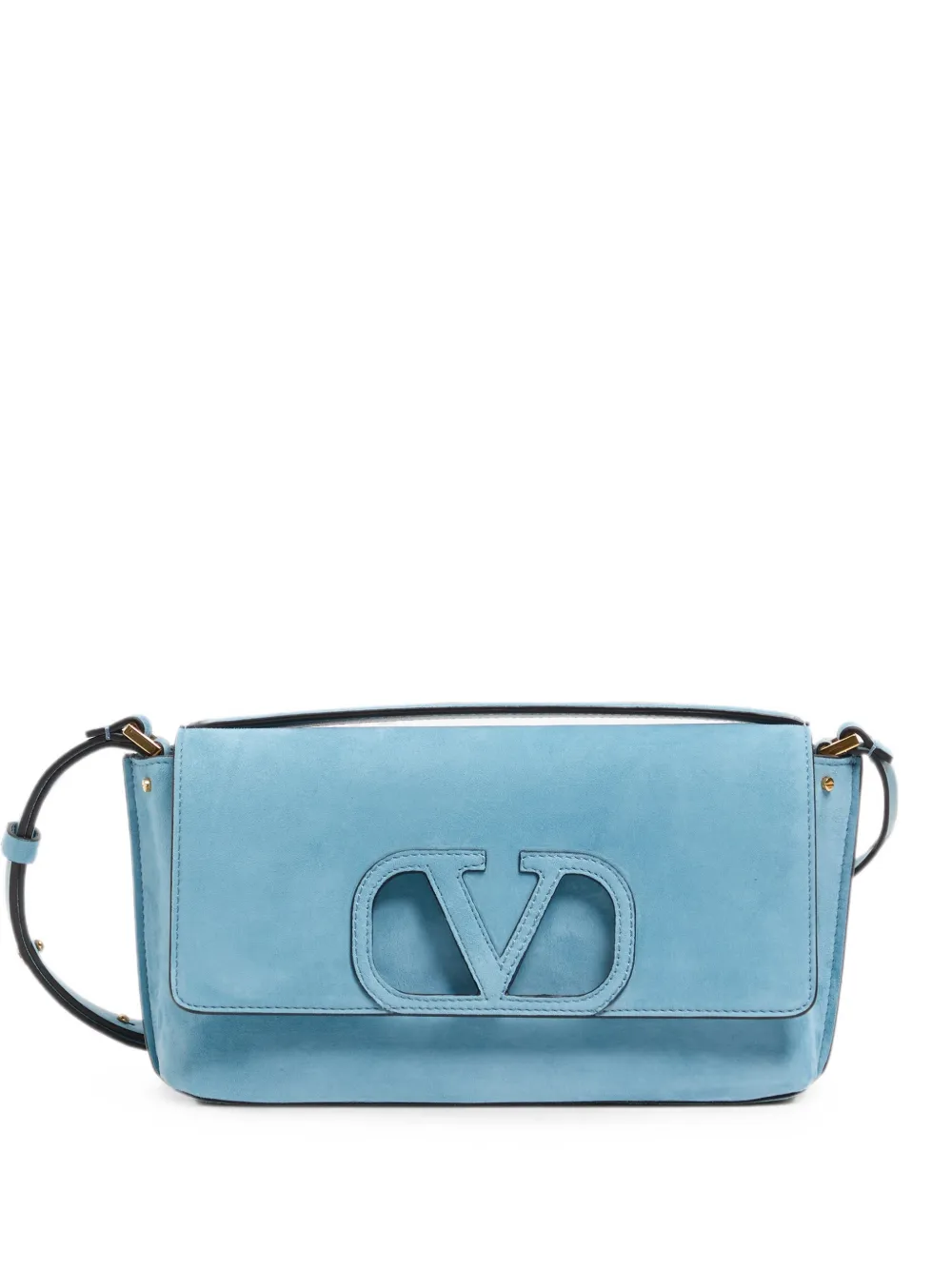 Valentino Garavani Borsa a spalla Fill Me in pelle scamosciata - Blu