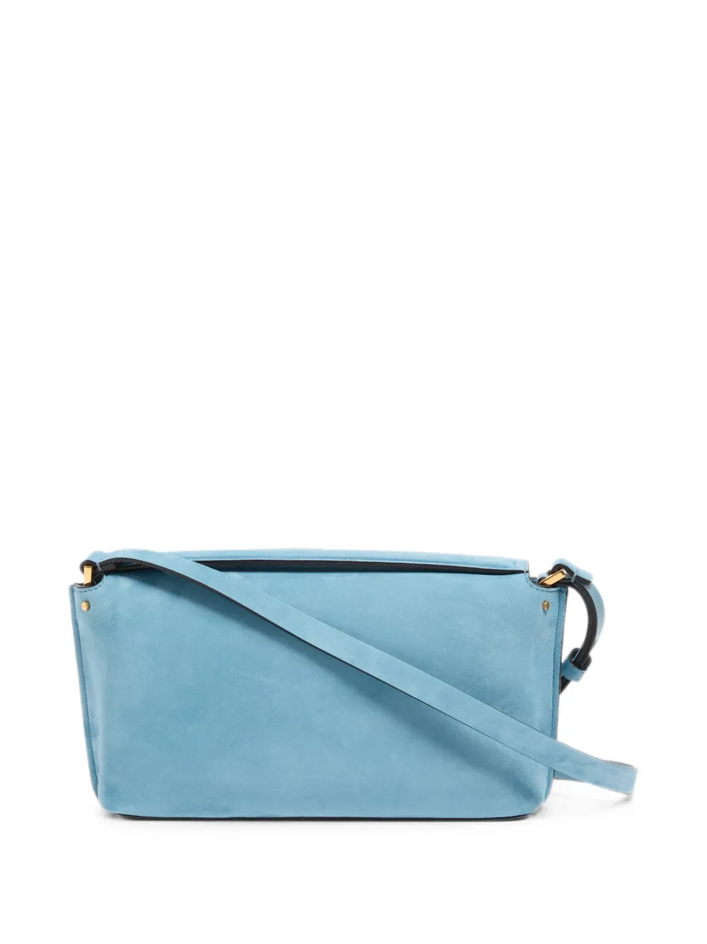 Valentino Garavani Fill Me suède schoudertas Blauw