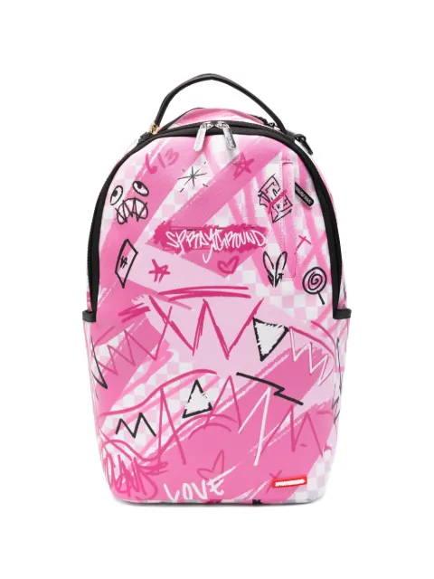sprayground kid graffiti-print backpack