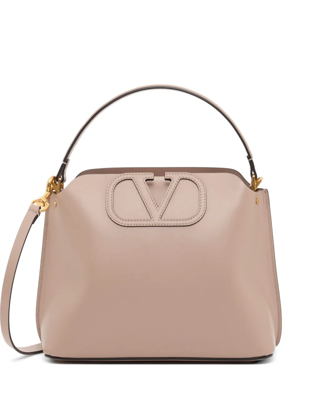 Valentino Garavani Borsa a mano Fill Me In in pelle di vitello - Toni neutri