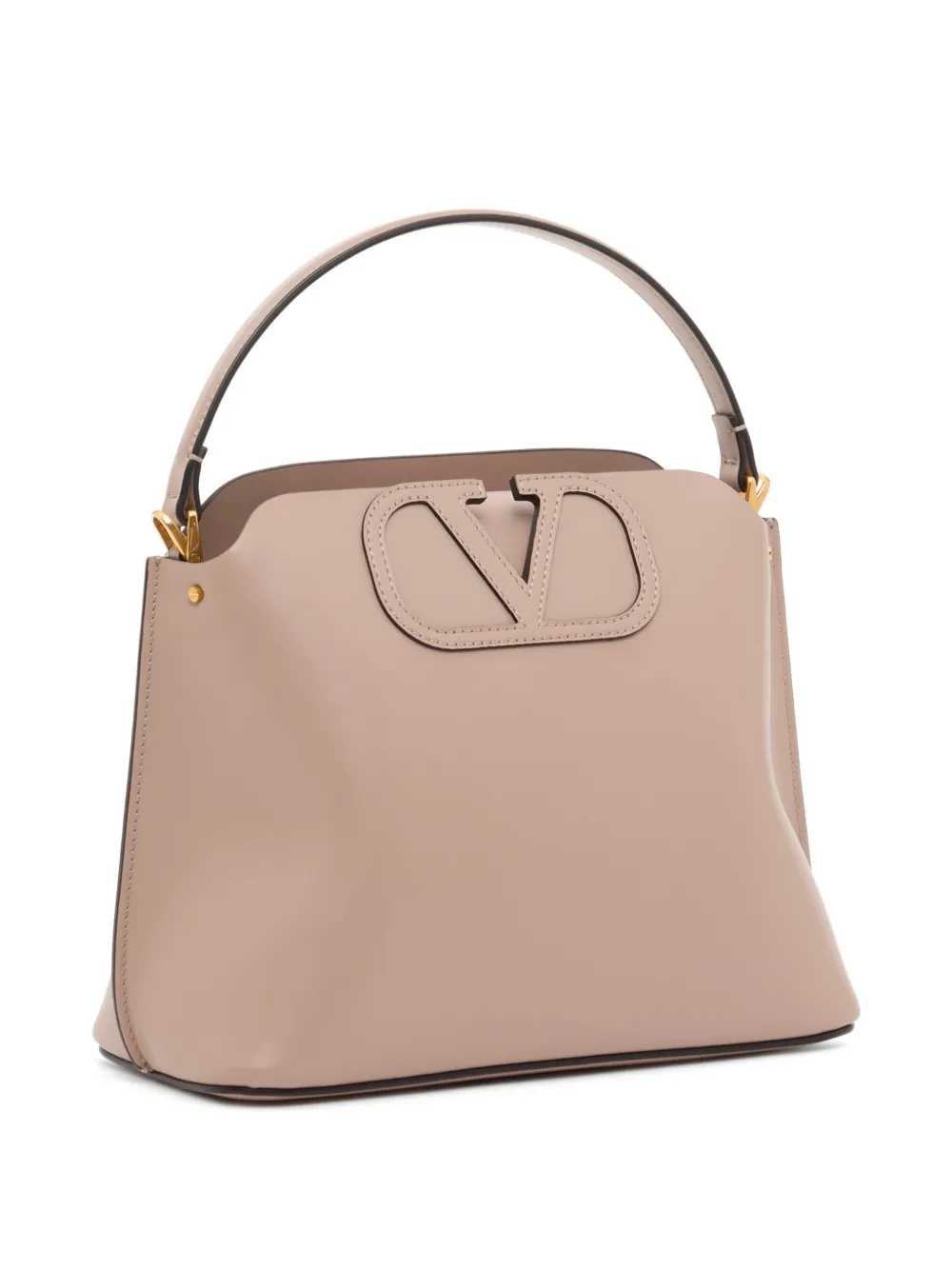 Valentino Garavani Fill Me In kalfsleren handtas Beige
