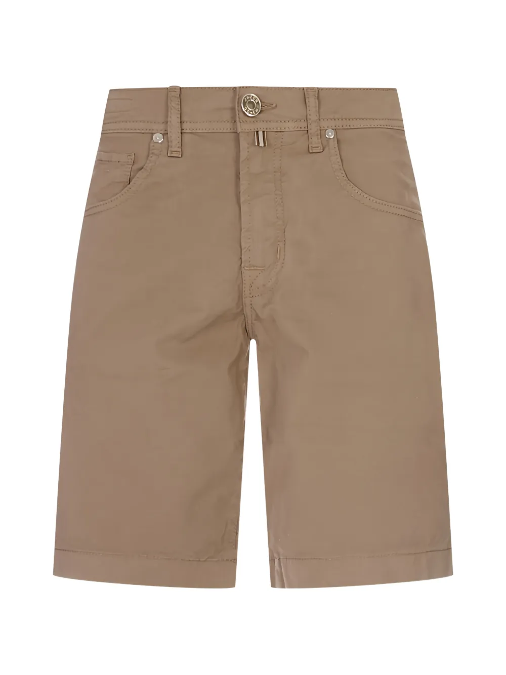 Jacob Cohën logo-patch shorts - Braun