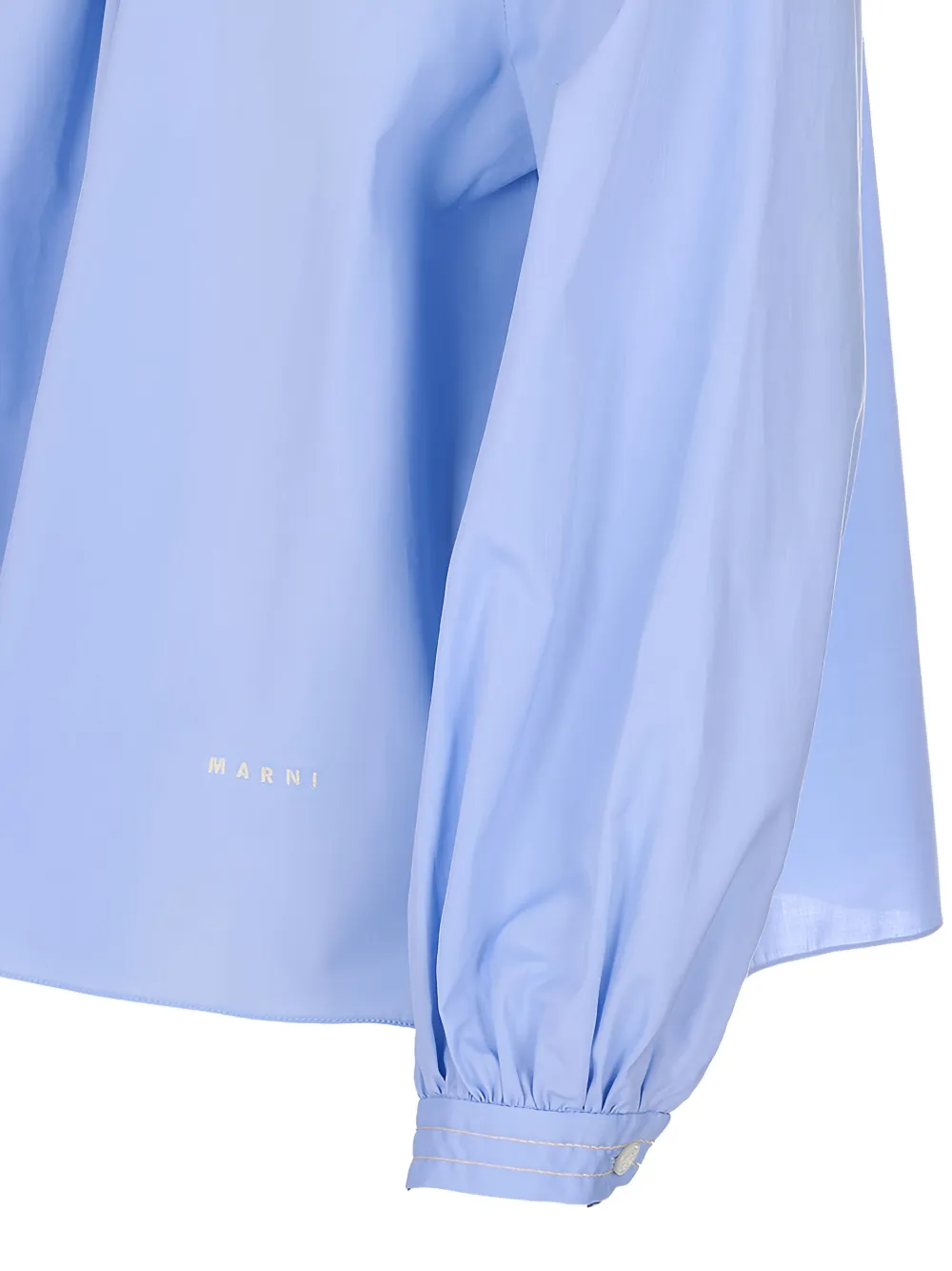 Marni Tuniek met gesmockte hals Blauw