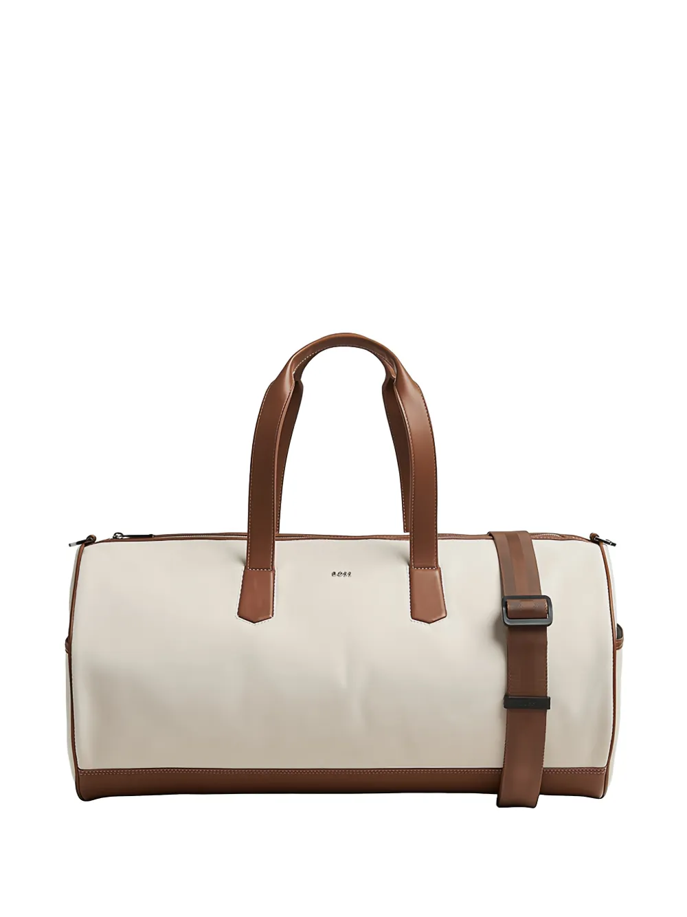 BOSS leather-trim holdall bag - Toni neutri