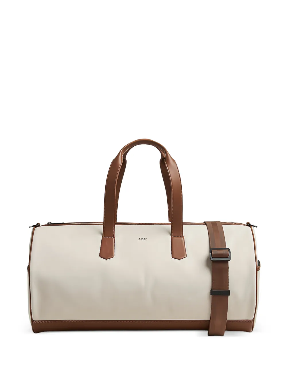 BOSS leather-trim holdall bag - Toni neutri