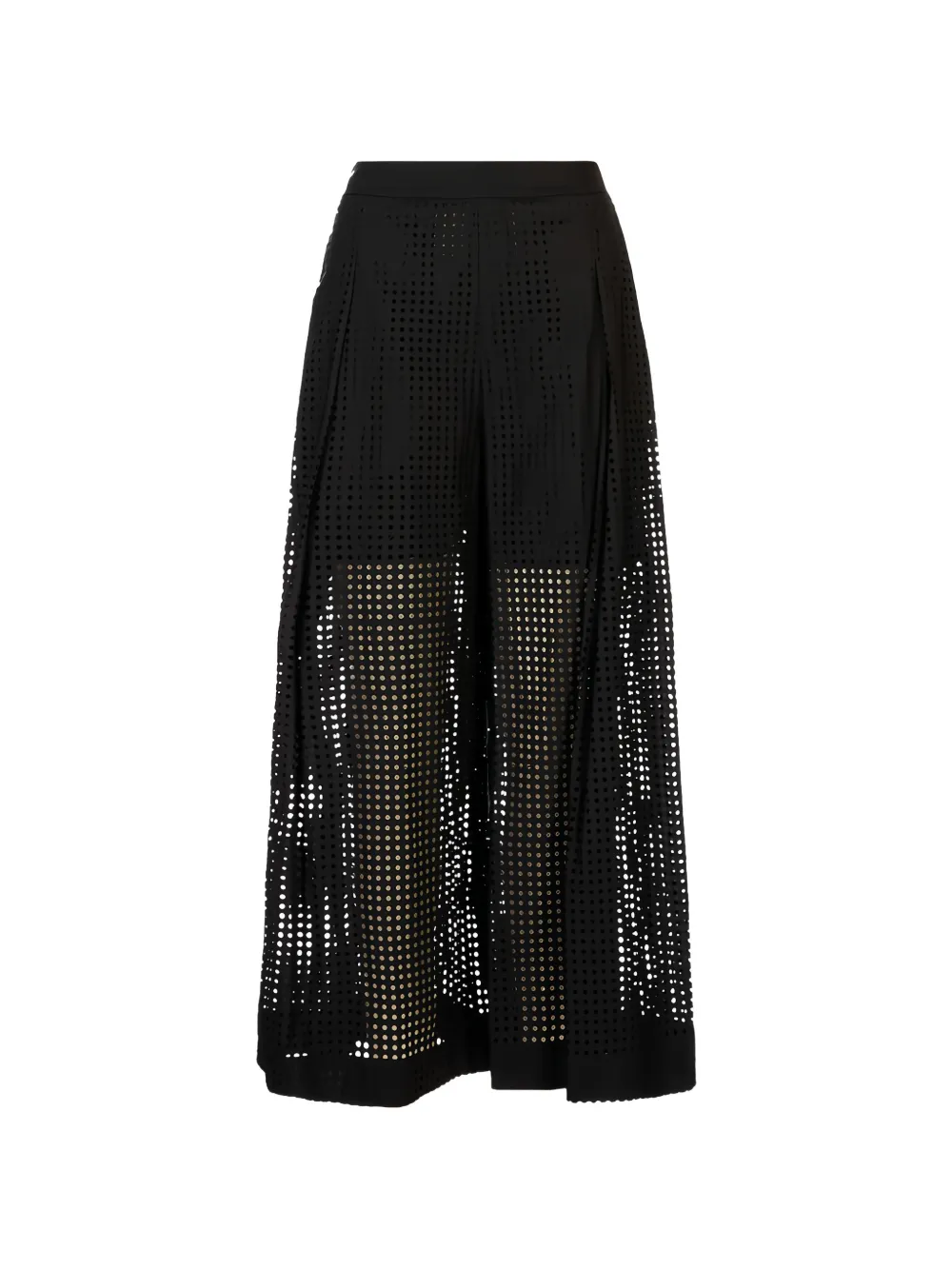 MeimeiJ perforated palazzo pants - Nero