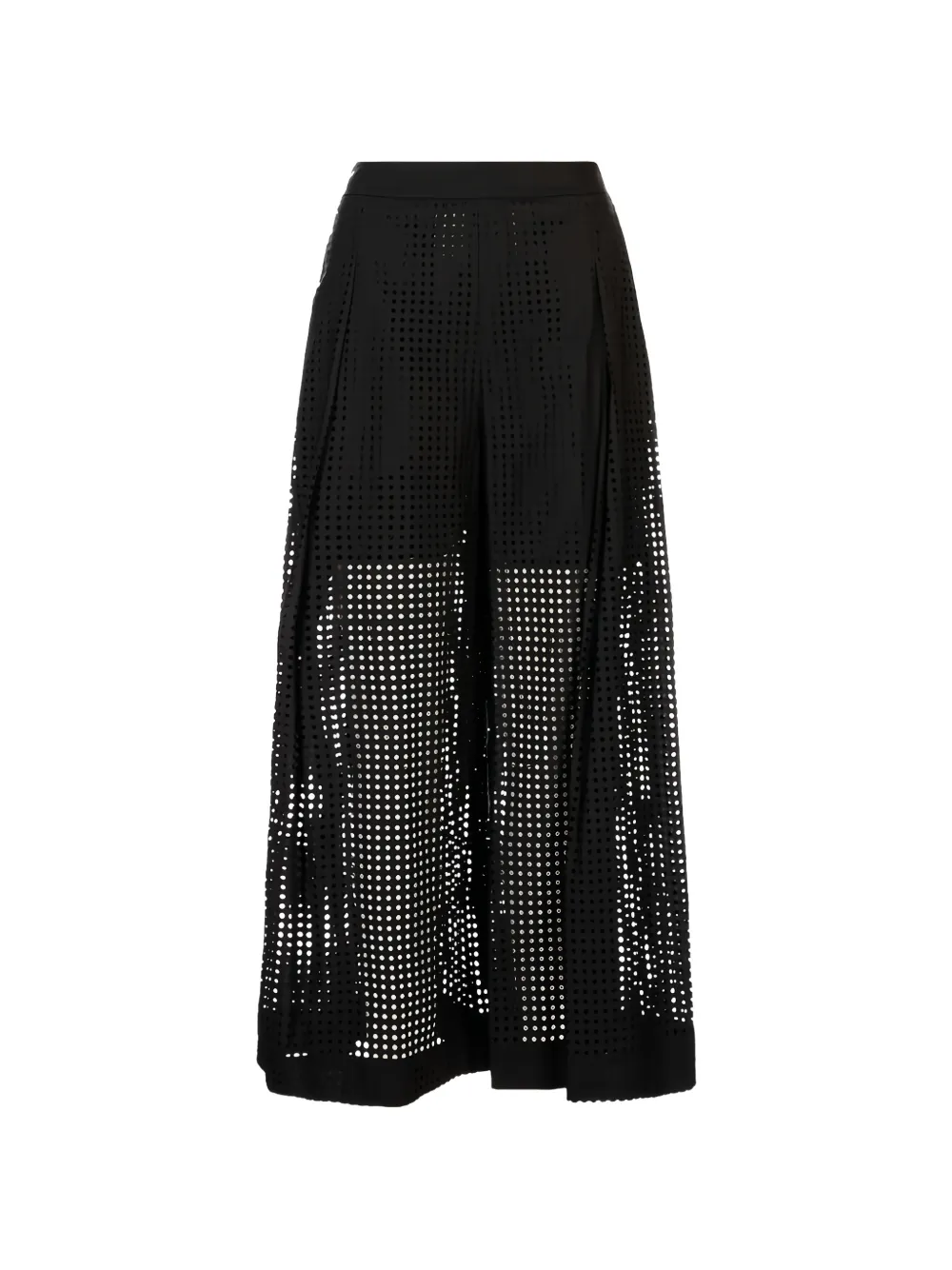 MeimeiJ perforated palazzo pants - Nero