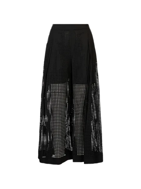 MeimeiJ pantalon palazzo à design perforé