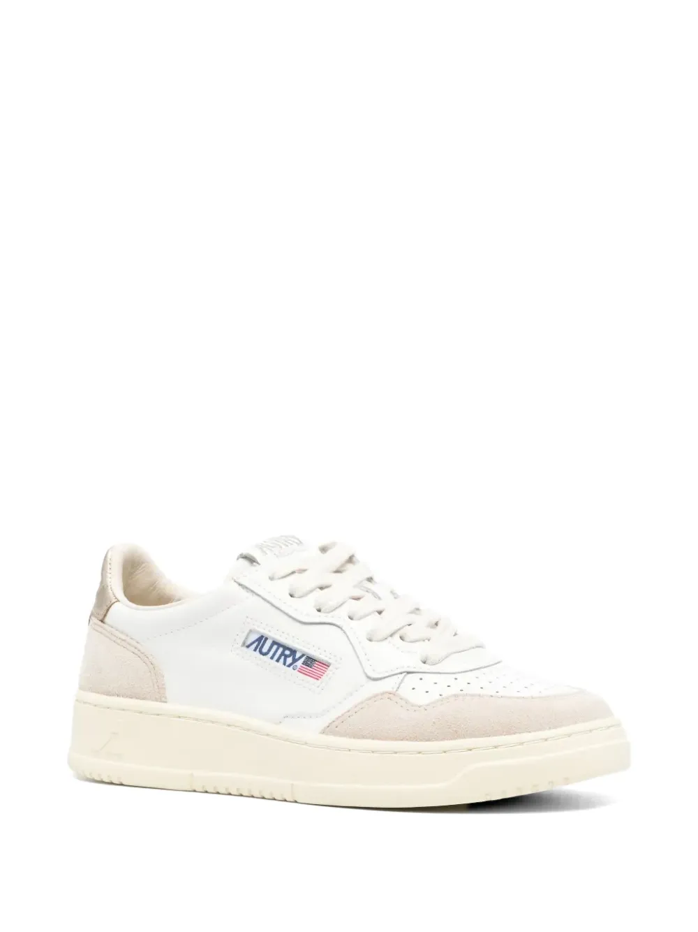 Autry Medalist sneakers met suède vlak Wit