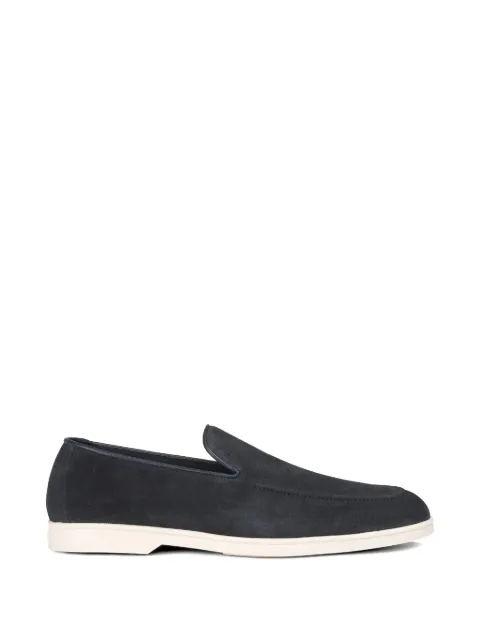Doucal's suede apron-toe loafers