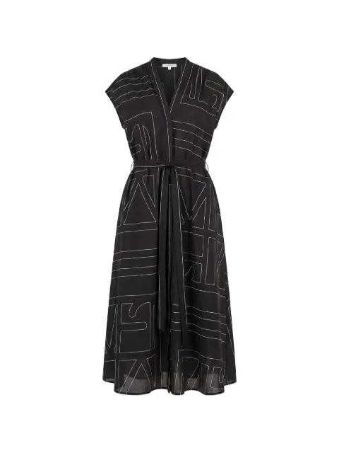 MeimeiJ geometric-print belted midi dress