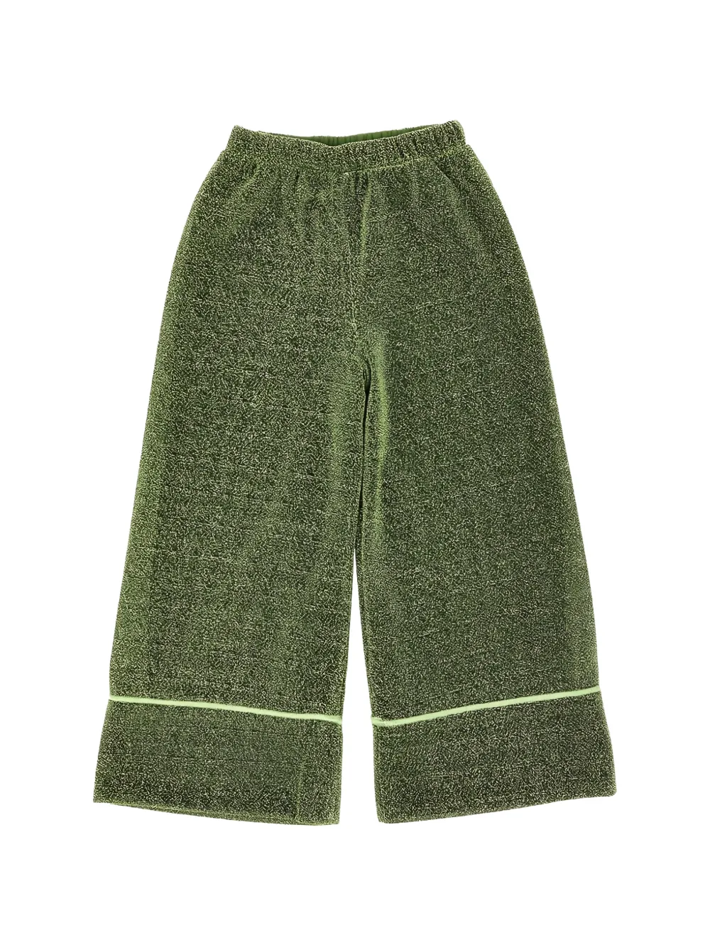 Oseree Kids glitter-effect palazzo pants - Verde