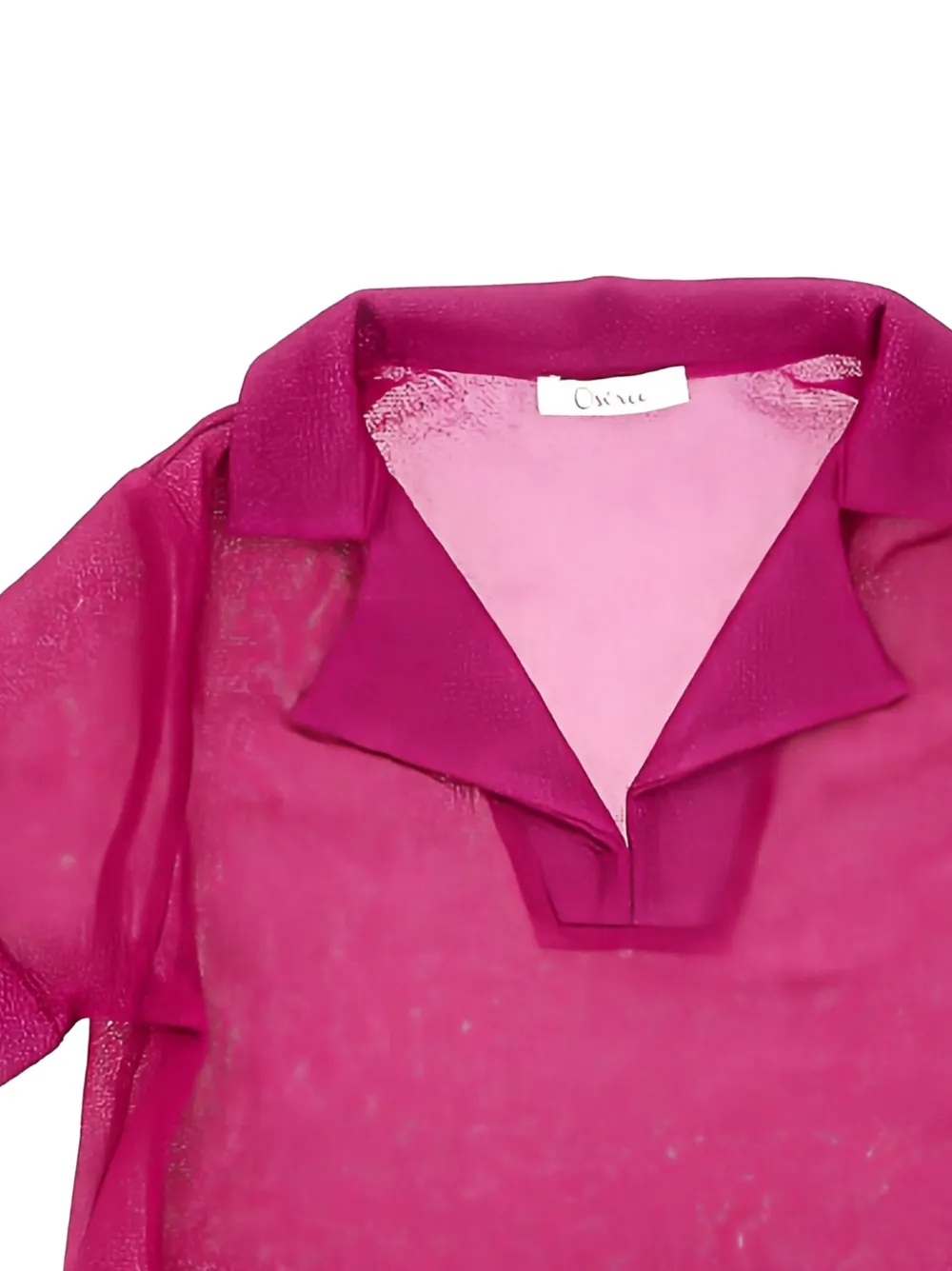 Oseree Kids Cropped top met metallic afwerking Roze