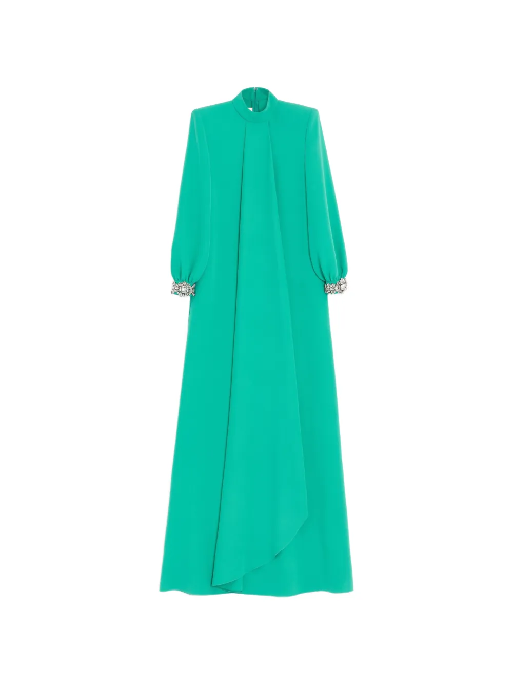 Valentino Garavani Abito lungo Couture Cady con ricamo - Verde