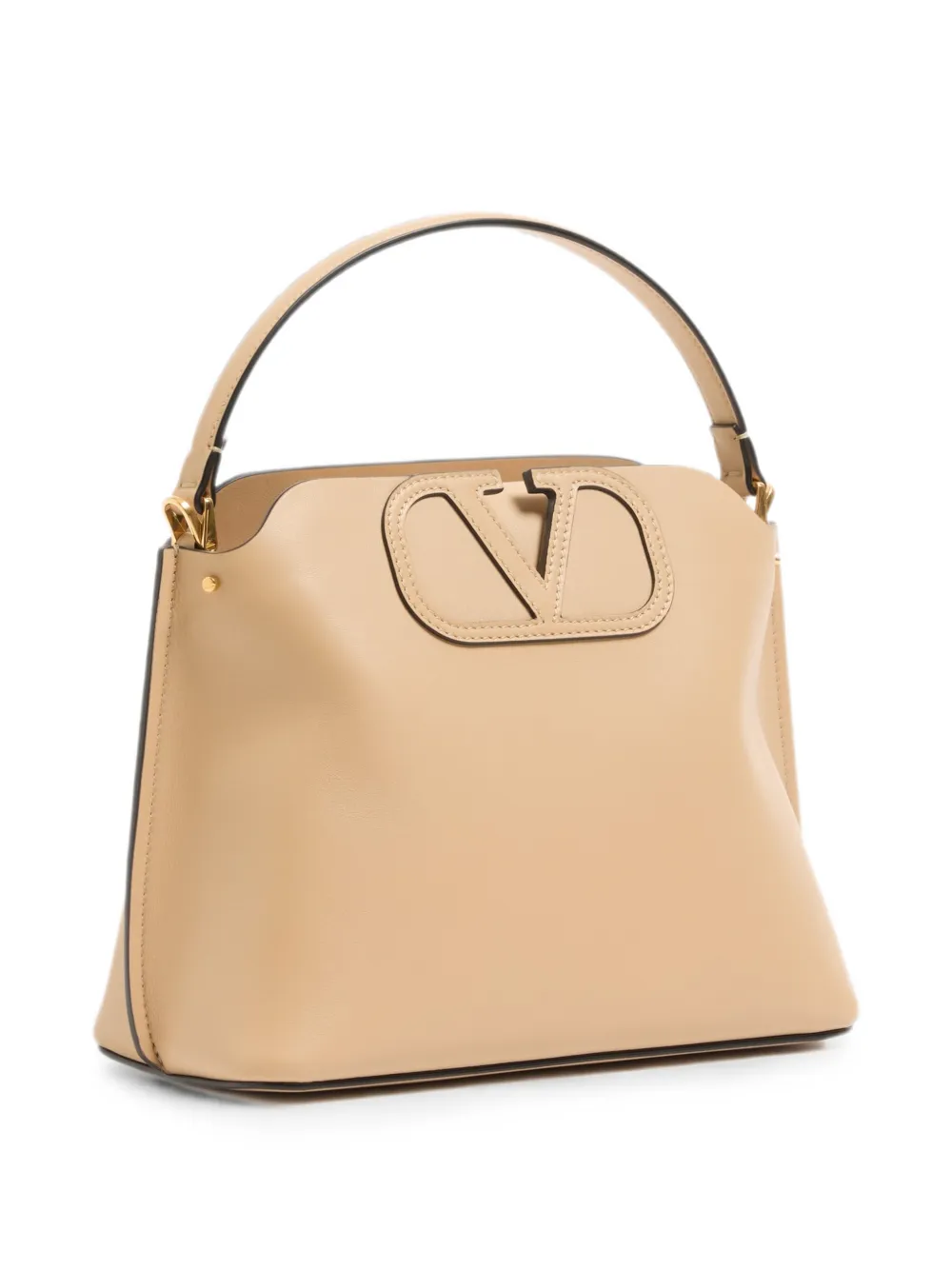 Valentino Garavani Fill Me kalfsleren handtas Beige