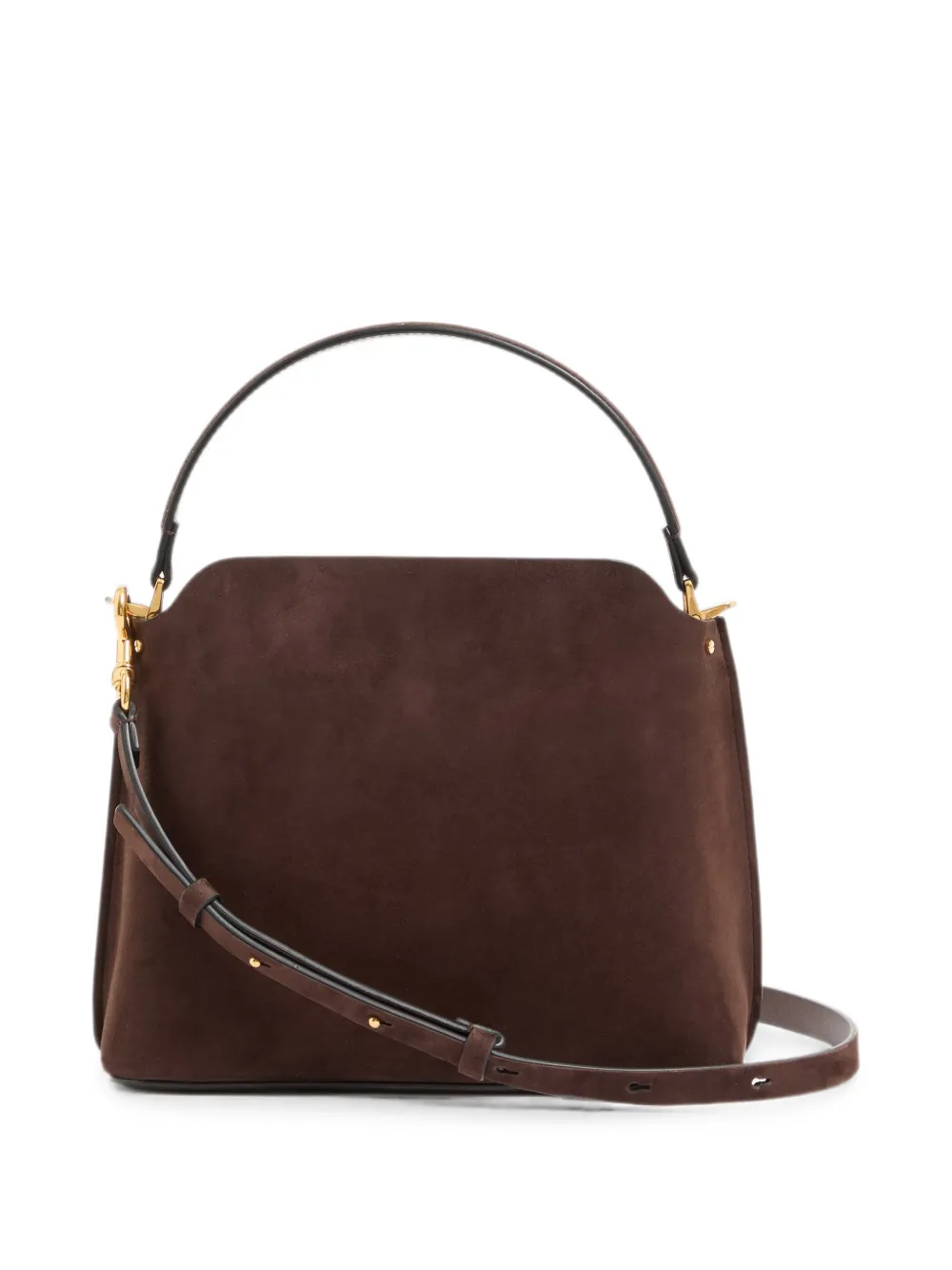 Valentino Garavani Fill Me suède handtas Bruin